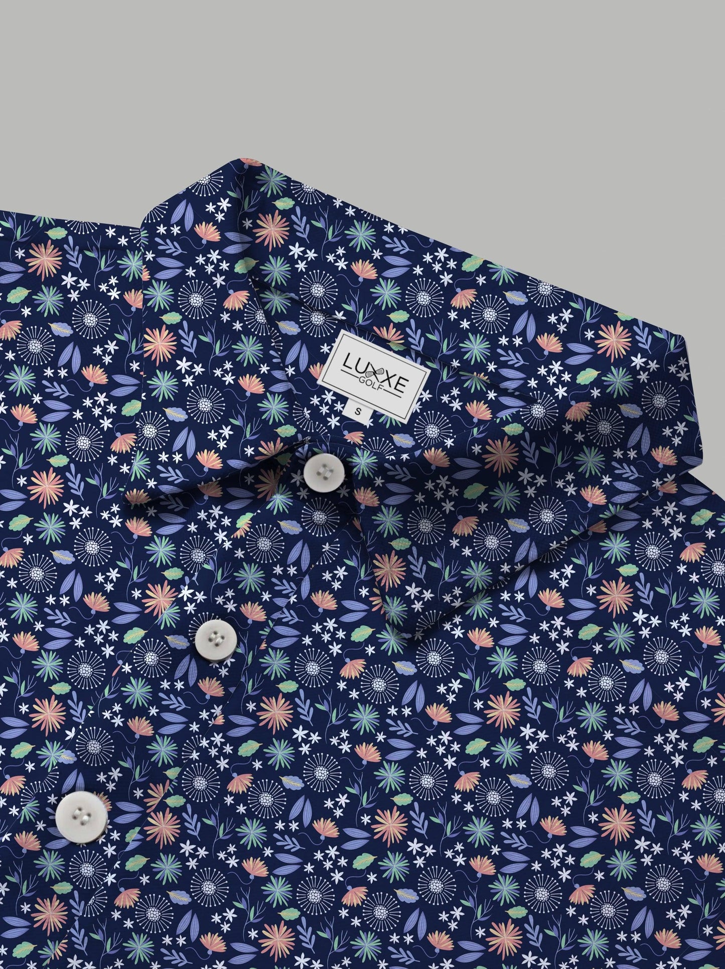 Blue Bloomer Polo - Luxxe Golf