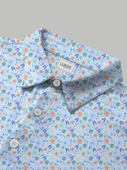 Sky Blue Bloomer Polo - Luxxe Golf