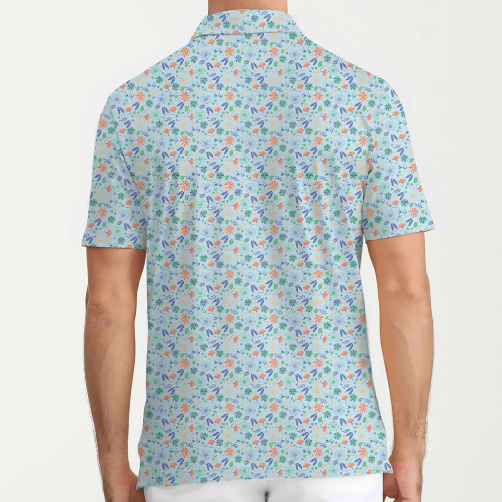 Sky Blue Bloomer Polo - Luxxe Golf