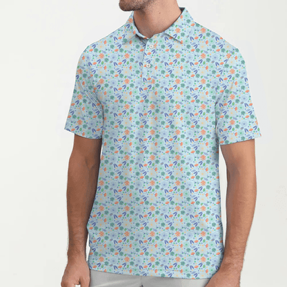 Sky Blue Bloomer Polo - Luxxe Golf